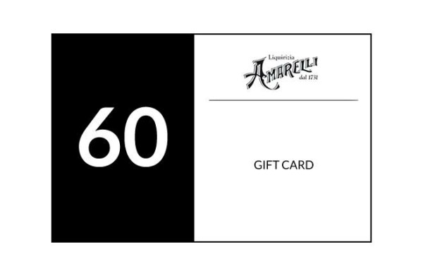 Amarelli Gift card 60 euro